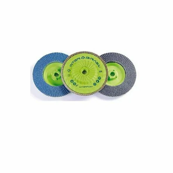 FLAP DİSK ZIMPARA 115MM 60KUM VİDALI SIC DOĞAL TAŞ(10 ADET) ürün görseli 1
