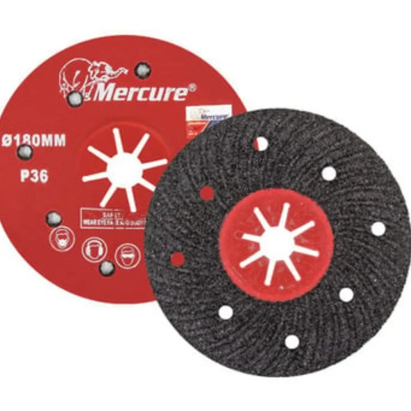 SUPERFLEX DİSK ZIMPARA KIRMIZI TAB. 180MM 24KUM(10 ADET) ürün görseli 1