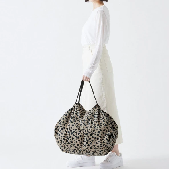 Shupatto Compact Bag - M - Paw Marks - Resim 3
