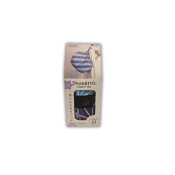 Shupatto Compact Bag - M - Asanoha - Resim 11