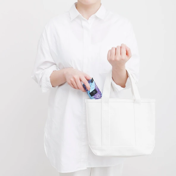 Shupatto Compact Bag - M - Asanoha - Resim 9