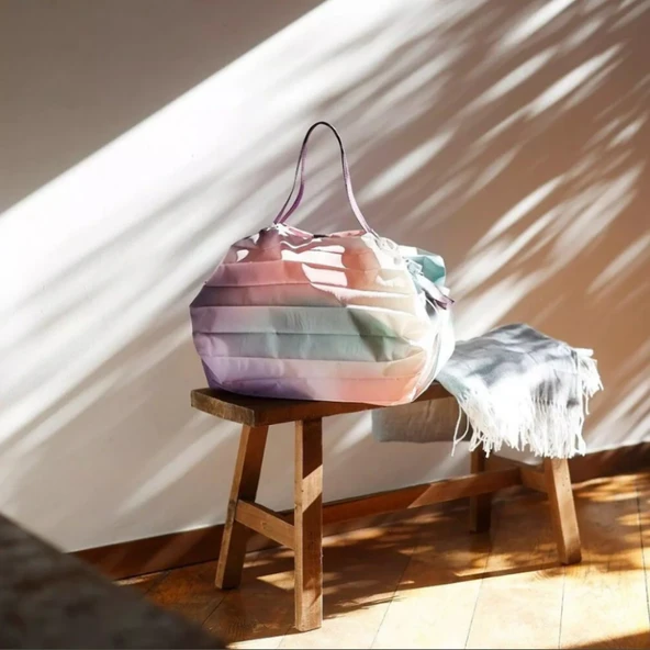 Shupatto Compact Bag - M - Pearly Sky - Resim 4