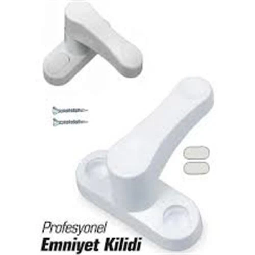 YT PENCERE ÇOÇUK EMNİYET KİLİDİ DÖKÜM BEYAZ ürün görseli 1