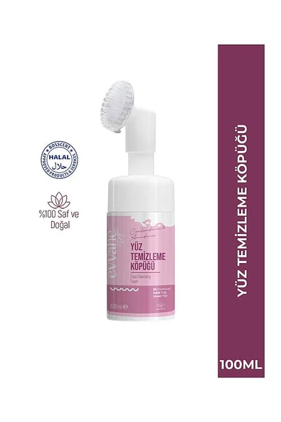 Evvahe Doğal Yüz Temizleme Köpüğü 100ml ürün görseli 1