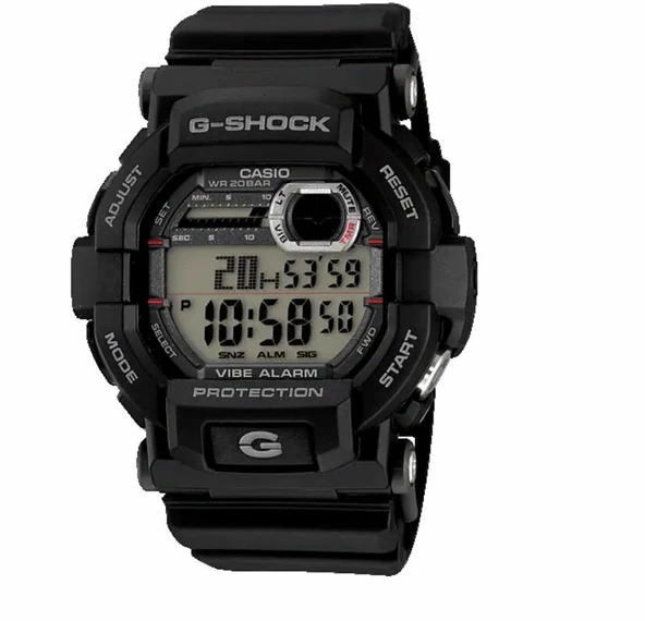 Casio GD-350-1EDR G-Shock Quartz Silikon Siyah 20 ATM 51 mm Erkek Kol Saati ürün görseli 1