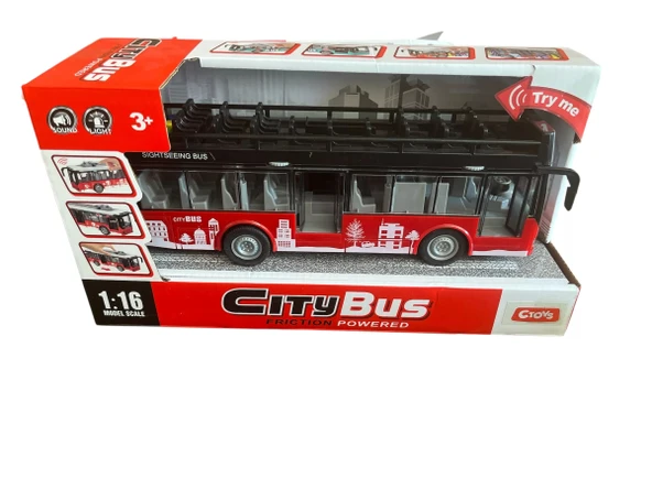 CTOYS Işıklı ve Sesli Şehir Otobüsü (City Bus) ürün görseli 1