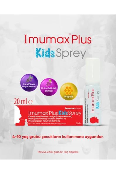 İmumax Plus Kids Boğaz Spreyi 20 ml - Resim 2