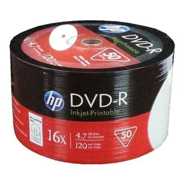 Hp DVD-R 4,7gb-120min 16x 50 li Shrink ürün görseli 1