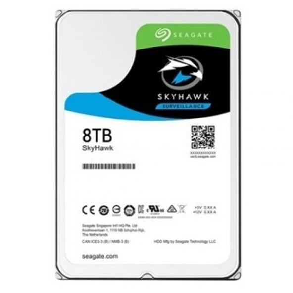 Seagate 8TB ST8000VX010 256 MB Önbellek 5400 RPM 3.5" 7-24 Güvenlik (Koyuncu Distribitör Ürünü) ürün görseli 1