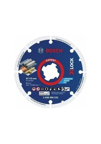 Bosch X-Lock DMW 115x22.23 mm Kesme Diski - 2608900532 ürün görseli 1