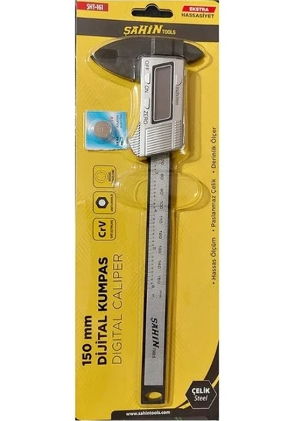 Şahin Tools Kumpas Dijital Mekanik Milimetrik Ölçüm Aleti 150mm ŞHT-161 1618 ürün görseli 1