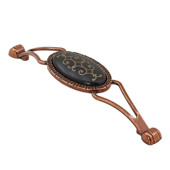 Seçil Eskitme Antik Bakır Metal (128 mm-12.8 cm) Mobilya Mutfak Çekmece Dolap Kulpu Kulbu Kulpları ürün görseli 1