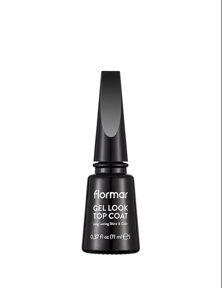 FLORMAR GEL LOOK UZUN SÜRE DAYANIKLI EKSTRA PARLAK BİTİŞ VEREN SON KAT TIRNAK CİLASI NO. 000 ürün görseli 1