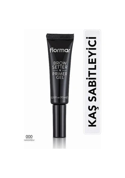 FLORMAR BROW SETTER & PRİMER KAŞ SABİTLEYİCİ JEL 000 (TRANSPARAN) ürün görseli 1