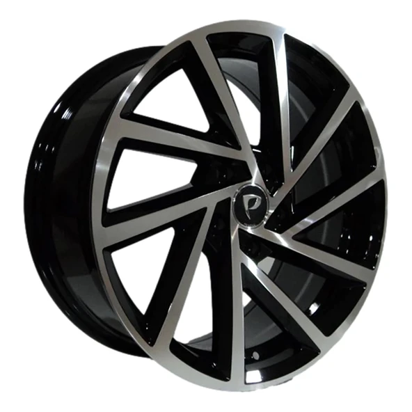 6.5 X 16 BK-5329 5X112 ET40 57.1 BLACK MACHINED XL ürün görseli 1