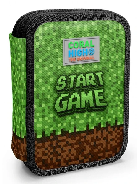 Coral High İki Katlı Düzenleyici Kalem Kutusu - Yeşil Kahverengi Craft, Erkek Çocuk, Yeşil Kahverengi Craft ürün görseli 1
