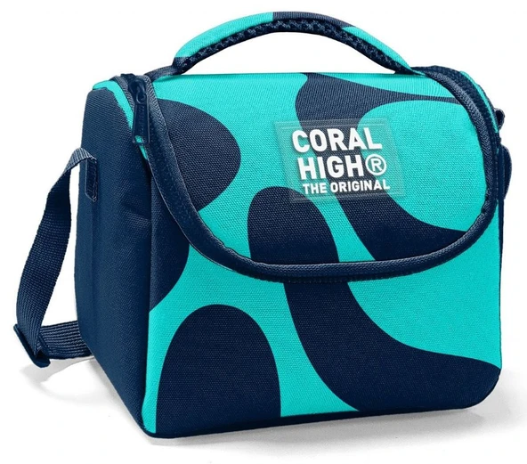 Coral High Beslenme Çantası 22786, Erkek Çocuk, Lacivert Turkuaz Renkli Çizgili, Isı Yalıtımlı ürün görseli 1