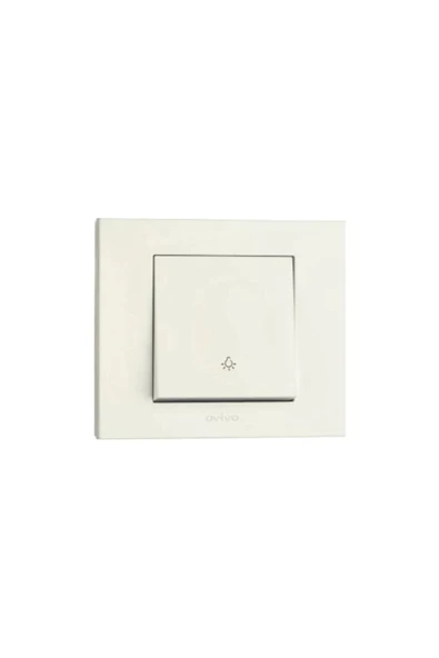 Ovivo Grano Beyaz Light / Kapı Otomatiği / Zil Anahtarı Çerçeve Dahil ürün görseli 1