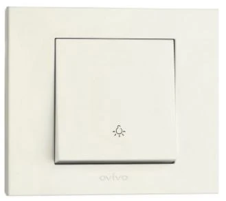 6 Adet Ovivo Grano Beyaz Zil Anahtarı Light Çerçeve Dahildir ürün görseli 1