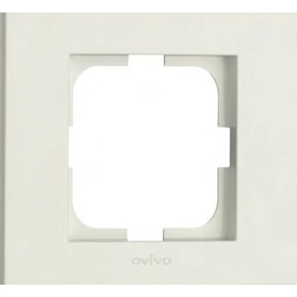 6 Adet Ovivo Grano Beyaz Anahtar, Priz, Vavien, Tv, Telefon, Komütatör, Tekli Çerçeve ürün görseli 1