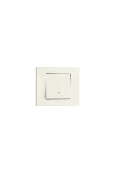 Ovivo Grano Beyaz Light / Kapı Otomatiği / Zil Anahtarı Çerçeve Dahil ürün görseli 1
