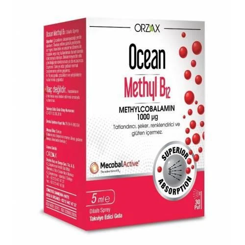 Ocean Methyl B12 1000 Mcg Sprey 5 Ml ürün görseli 1