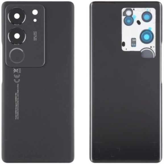 Vivo V29 Uyumlu Arka Pil Kapağı Siyah ürün görseli 1