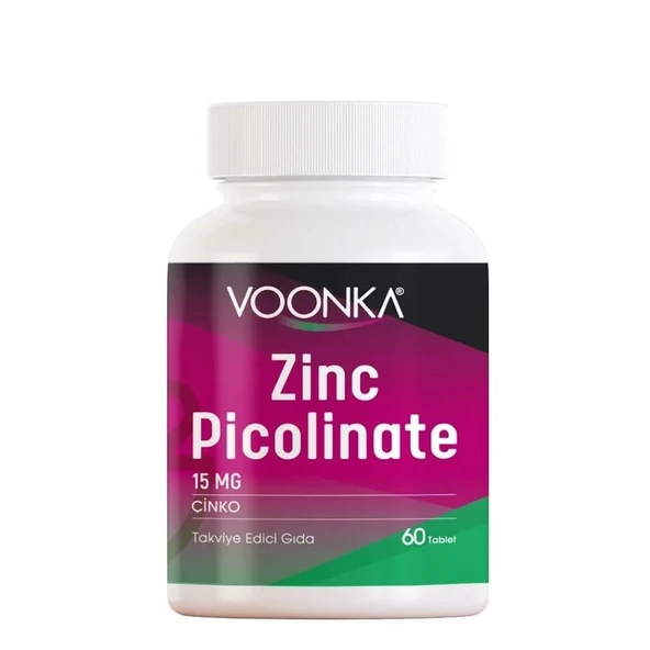 Voonka Zinc Picolinate Çinko Pikolinat 60 Tablet ürün görseli 1