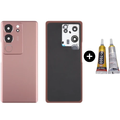Vivo V29 Pro Uyumlu Arka Pil Kapağı Kırmızı + B7000 ürün görseli 1