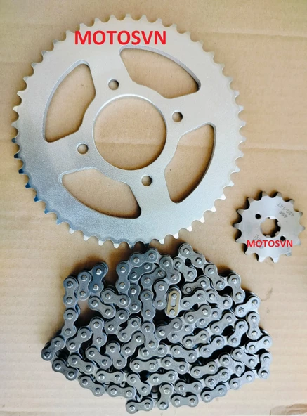Tvs Raider 125 Ön 14  Arka 46  Dişli Zincir Set 420 128 ürün görseli 1