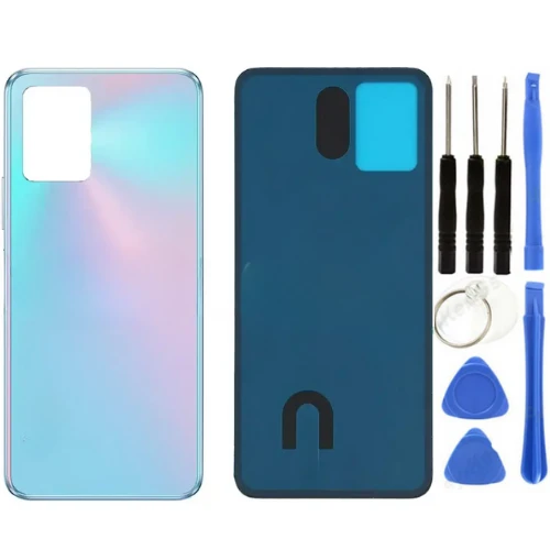 Vivo Y21S Uyumlu Arka Pil Kapağı Mavi + Tamir Seti ürün görseli 1