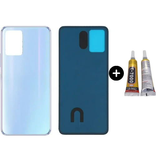 Vivo Y21 Uyumlu Arka Pil Kapağı Beyaz + B7000 ürün görseli 1