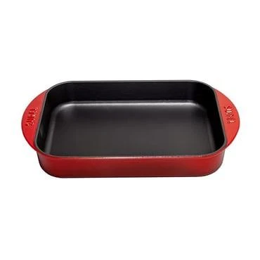 SÜREL DÖKÜM 23X31 CM DİKDÖRTGEN DÜZ TEPSİ KIRMIZI ürün görseli 1