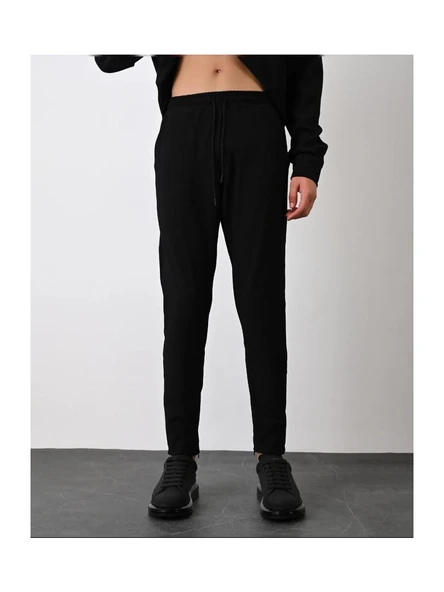 Marrakeşh Erkek Fitilli Jogger Alt Eşofman-Sİyah ürün görseli 1