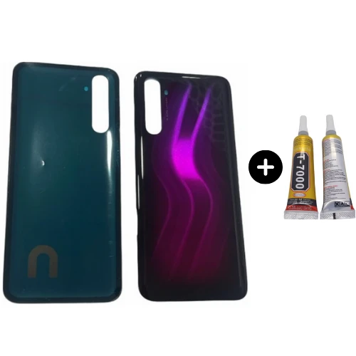 Realme 6 Pro Uyumlu Arka Pil Kapağı Pembe + B7000 ürün görseli 1