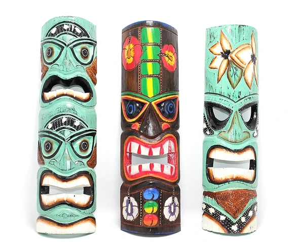 Ahşap Duvara Asmalı 50 Cm Mask ürün görseli 1