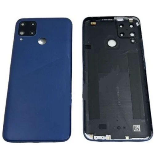 Realme C15 Uyumlu Full Kasa Arka Pil Kapağı Mavi ürün görseli 1