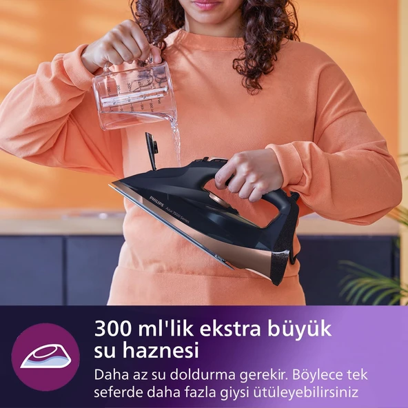 Philips Azur Buharlı Ütü Lacivert Dst7510/80 - Resim 7