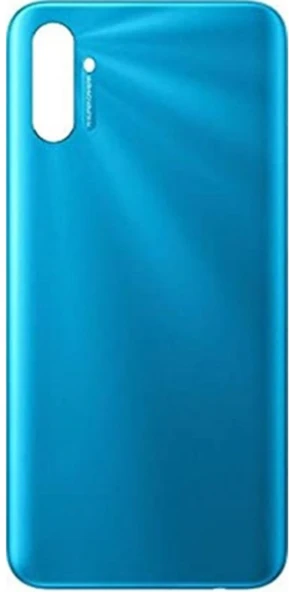 Realme C3 Uyumlu Full Kasa Arka Pil Kapağı Mavi ürün görseli 1