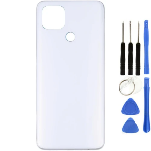 Oppo A15S Uyumlu Arka Pil Kapağı Beyaz + Tamir Seti ürün görseli 1