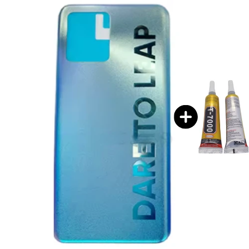 Realme 8 Pro Uyumlu Arka Pil Kapağı Mavi + B7000 ürün görseli 1