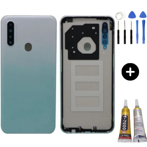Oppo A31 Uyumlu (Lensli) Full Kasa Arka Kapak Beyaz + Montaj Seti ürün görseli 1