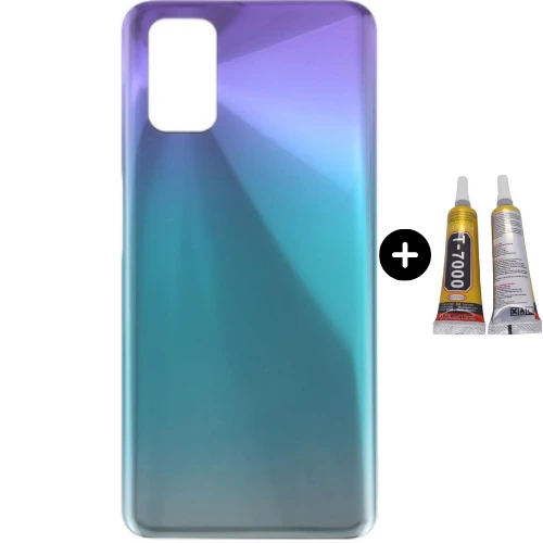 Oppo A72 Uyumlu Arka Pil Kapağı Mavi + B7000 ürün görseli 1