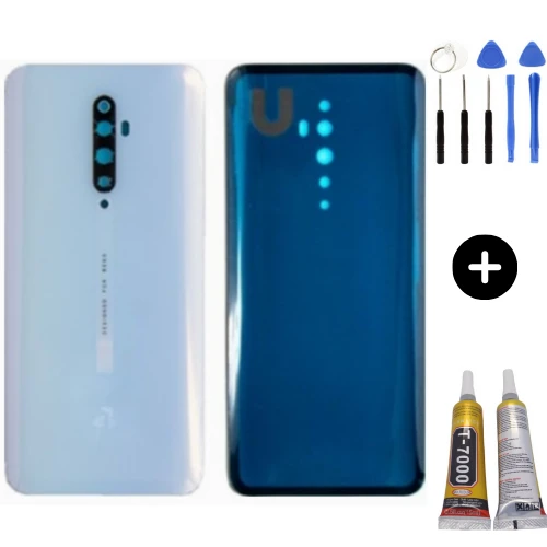 Oppo Reno 2Z Uyumlu Arka Pil Kapağı Beyaz + Montaj Seti ürün görseli 1
