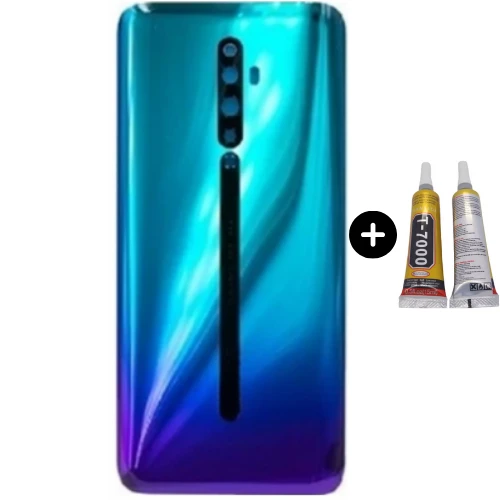Oppo Reno 2Z Uyumlu Arka Pil Kapağı Mavi + B7000 ürün görseli 1