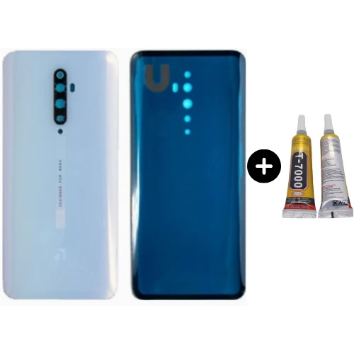 Oppo Reno 2Z Uyumlu Arka Pil Kapağı Beyaz + B7000 ürün görseli 1