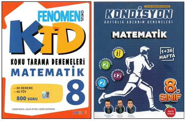 FENOMEN 8.SINIF MATEMATİK KTD+NEWTON KONDİSYON MATEMATİK (2 KİTAP) ürün görseli 1