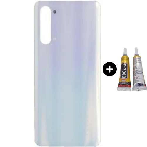Oppo Reno 3 Uyumlu Arka Pil Kapağı Beyaz + B7000 ürün görseli 1