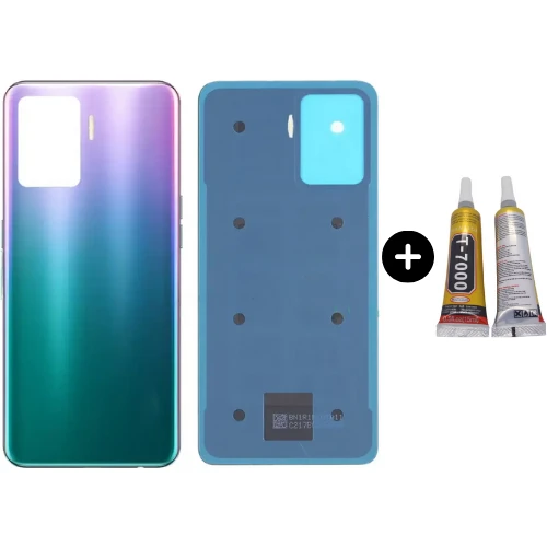 Oppo Reno 5 Lite Uyumlu Arka Pil Kapağı Mor + B7000 ürün görseli 1