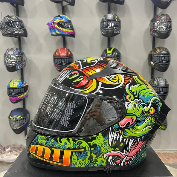 PTTAVM: MTS M-801 SNAKE Full Face Kask AZURE